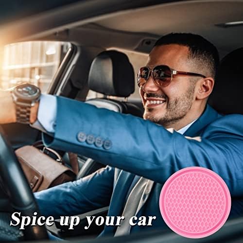 4 Pack Car Coasters, 2.75inch Universal Non-Slip Car Cup Holder Coaster - Image 7