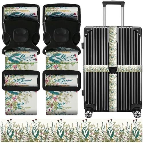 Luggage Straps for Suitcases, Travel Adjustable Belt by ZHOMA