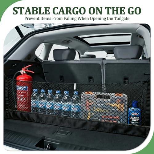 3Layer Cargo Net for Grand Cherokee 2021-2026, Integrated Zipper Bag - Image 6