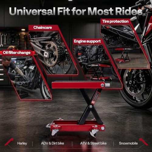 VIVOHOME Motorcycle Lift 1100 Lbs Scissor Lift Jack - Image 6