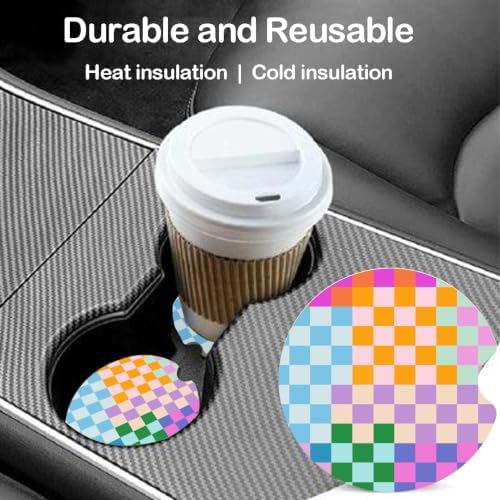 Ceramic Car Coasters – Absorbent Car Cup Holder Coaster Set - Image 2