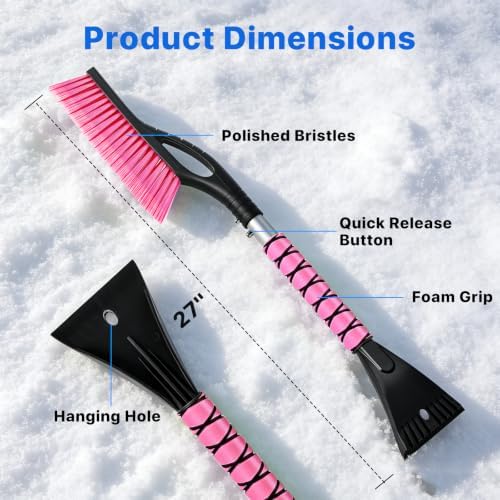 OUSHASAA 27 in Snow Brush and Ice Scraper - Image 5