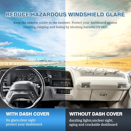 FIILINES Dash Cover for 1989-1994 Ford Ranger, 1991-1994 Mazda Navajo/Ford - Image 6