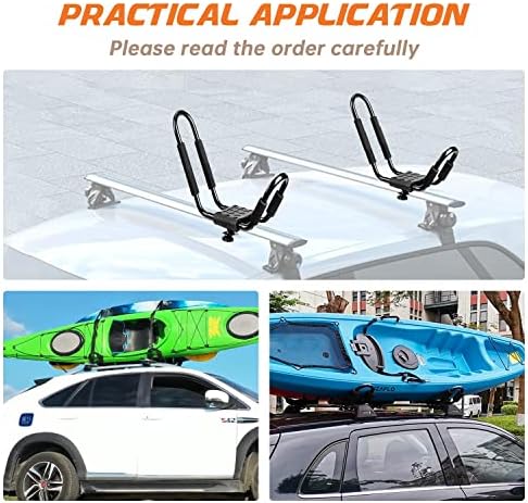 Kayak Roof Rack, 1 Pair J-Bar Roof Rack - Image 2