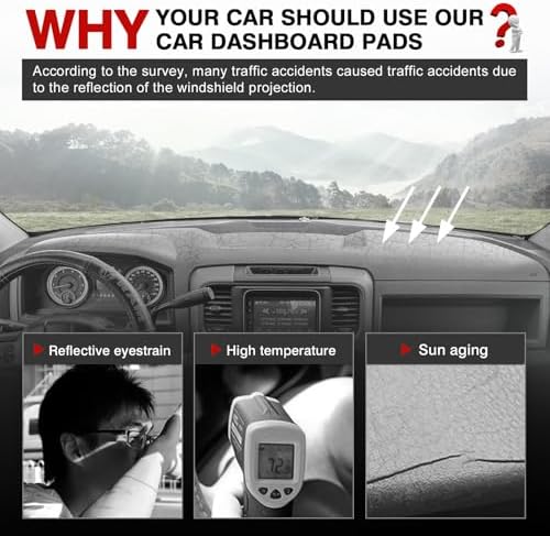 Autorder Gray Dashboard Cover Mat - Image 2