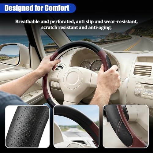 Car Steering Wheel Cover, 14.5-15" - Image 4