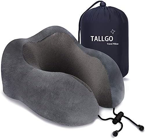 TALLGO Travel Pillow, Best Memory Foam Neck Pillow Head Support Soft Pillow by TALLGONeckPillowAlwaysHere