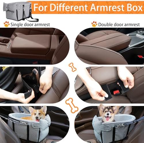 Center Console Dog Car Seat Dog Bed - Image 4