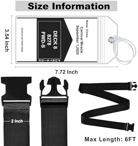 Gostwo 8 Pack Luggage Straps and Cruise Tags Set - Image 3