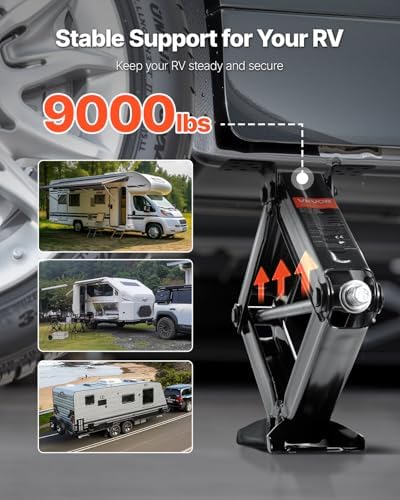 VEVOR 9000 lbs RV Scissor Jacks, 4-23.4 in RV Stabilizer Leveling Scissor Jacks - Image 2