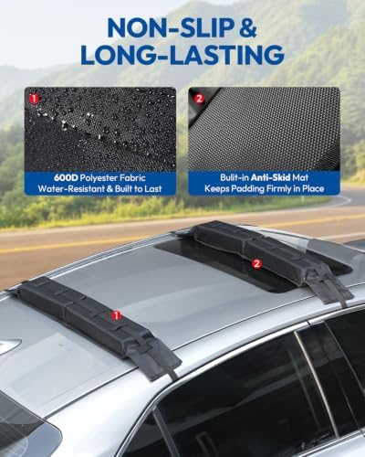 Universal Car Soft Roof Rack Pads, Roof Pads - Image 5