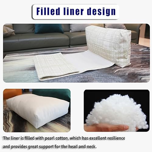 Velvet Recliner Headrest Pillow, Non-Slip Neck Support - Image 5
