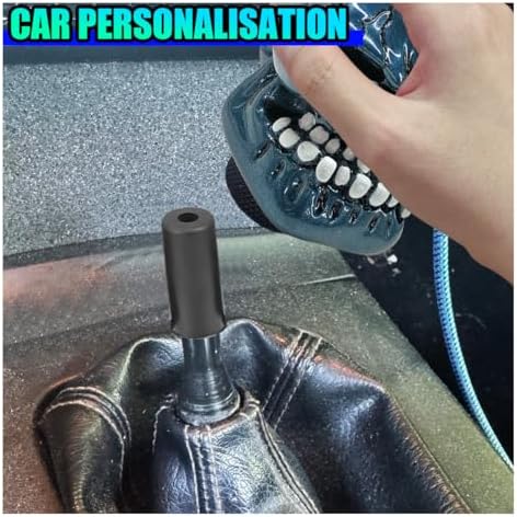 Skull Car Gear Shift Knob, Big Tooth Gear Stick Shifter Knob - Image 6
