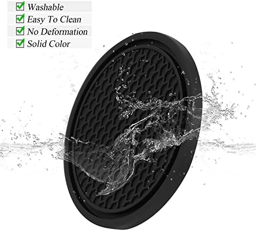 4 Pack Car Coasters, 2.75inch Universal Non-Slip Car Cup Holder Coaster - Image 3