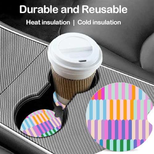 Ceramic Car Coasters – Absorbent Car Cup Holder Coaster Set - Image 2