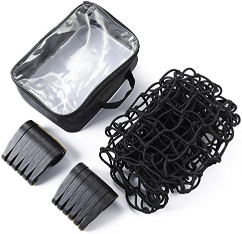 CZC AUTO 22"x38" Black Latex Bungee Cargo Net Strech to 44"x76" - Image 6