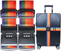 2 PCS Luggage Strap 78" x 2" Suitcase Belts Wide Adjustable Packing Straps by VVEIFO