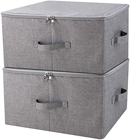 Folding Rigid Storage Baskets for Clothing, Closet Shelf Drawers by iwillCREATEPRO