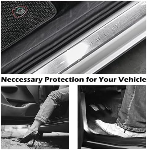 Door Sill Protector for Tesla Model 3, 4 Pieces Door Entry Protectors Strips - Image 2