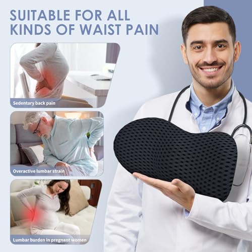 kasney Lumbar Support Pillow for Office Chair, Back Pillow - Image 4