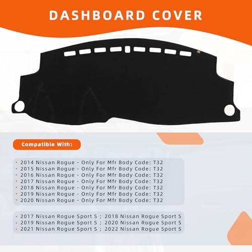 Dashboard Cover Dash Mat Fit for Ho-nda HR-V 2022-2016, Car Dash Board Mat - Image 2