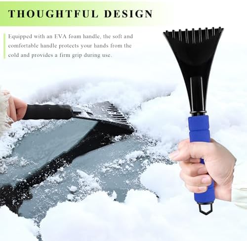 Ice Scraper for Car Windshield, Scratch-Free Auto Window Snow Scraper - Image 4