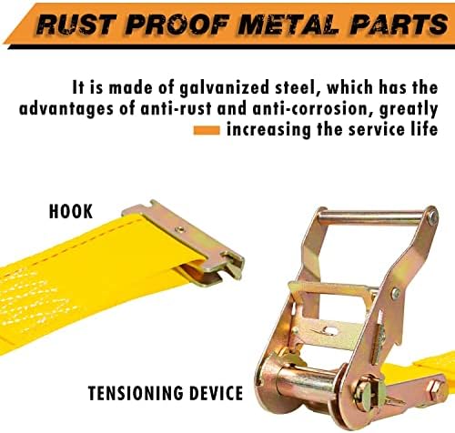 Wheel Chock Tie Down Kit Heavy Duty Trailer Tire Straps System - Image 6