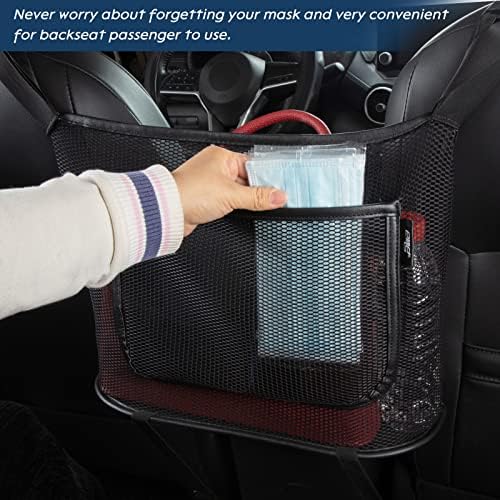 eing Car Organizers and Storage Mesh Bag, Purse Holder - Image 3