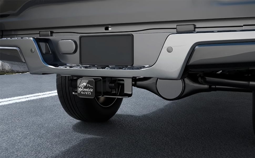Adventure Awaits Hitch Cover for 2 Inch Receivers, Adventure Awaits Trailer - Image 2
