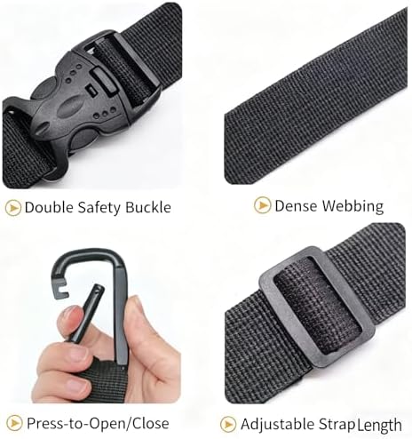 2 Pack Add a Bag Luggage Straps - Image 5