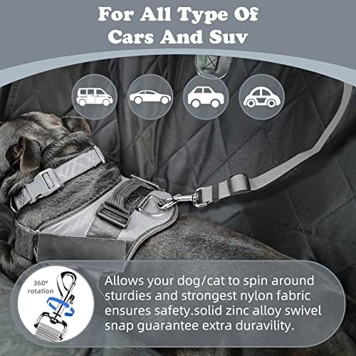 BWOGUE 2 Pack Dog Seat Belt for Car, Headrest Restraint Strap Set - Image 5