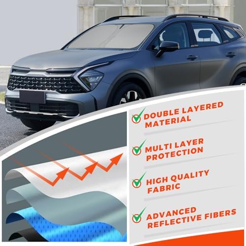 Foldable Front Windshield Sunshade fit - Image 5