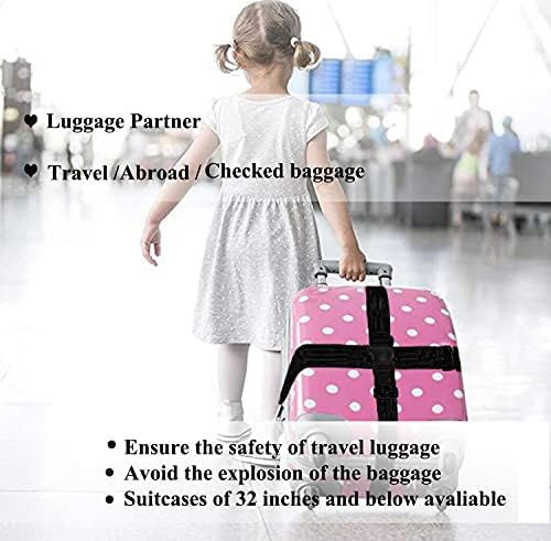 2 Pack Suitcase Belts, Adjustable Luggage Straps, Bright Colors Travel Packing - Image 6