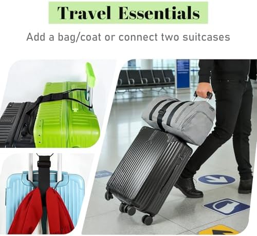 4 Pack Multi Use Strong Adjustable Luggage Connector Straps - Image 3