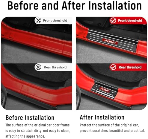 4PCS Door Sill Guards for Jeep 2018-2026 Wrangler JL JLU & 2020-2026 Gladiator - Image 2