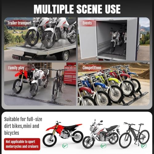 E-Track Motorcycle Wheel Chock Fits Floor or Wall E-Track 3pcs - Image 2
