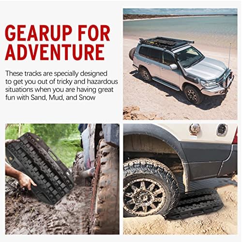 BUNKER INDUST Off Road Traction Boads, Snow Ramps-Black Tire Traction Tool - Image 7