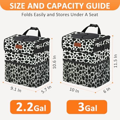 Vankor Car Trash Can with Lid Leak Proof Car Accessories - Image 6