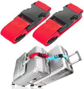 Luggage Straps for Suitcases, Travel Belt Multiple Connector, 2 Pack Red by Ajmyonsp