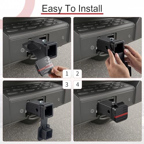 SINGARO 2 Inch Universal Flag Tow Hitch Covers, Trailer Hitch Cover Tube Plug - Image 3