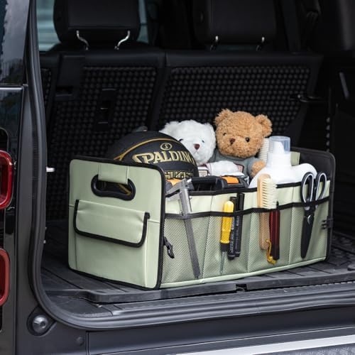 Car Trunk Organizer, Collapsible Car Organizers and Storage Light Green - Image 2