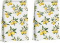 2 Pcs Flower Lemon Kitchen Towels Tea Towel by Lovdazzles