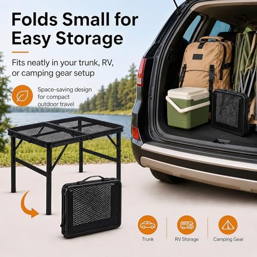 Folding Grill Table Camping Table - Image 4