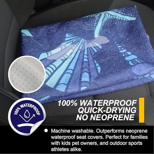 Back Seat Cover for Car Trucks Van SUV Jeep, Waterproof Rear Bench Towel Seat - Image 3