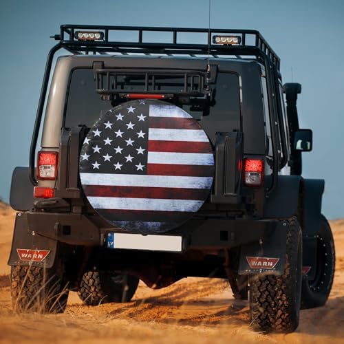 Spare Tire Cover American Flag Polyester Universal Waterproof Corrosion - Image 3