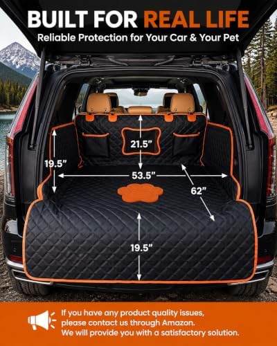 SUV Cargo Liner for Dogs, Waterproof Dog Trunk Cover for Full-Size SUVs - Image 6