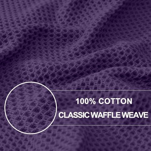 Homaxy 100% Cotton Waffle Weave Kitchen Dish Towels 6-Pack - Image 2