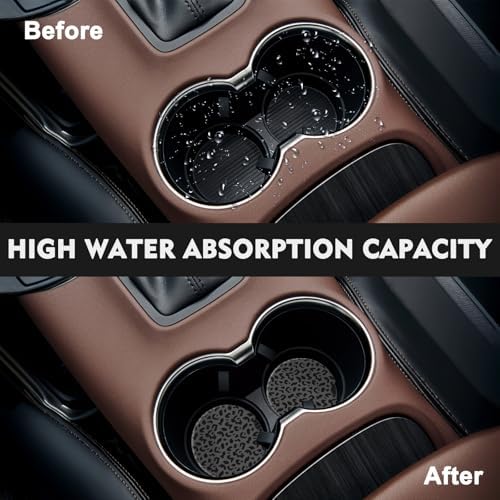 2 Pack Car Coasters for Cup Holders, Cute Car Accessories Interior - Image 2