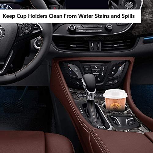 Britimes Car Coasters for Drinks, 2 Pack Ceramic Stone 2.56" Purple Gold - Image 3