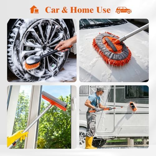 16FT Car Wash Brush with Long Handle, RV Wash Brush with Soft Chenille - Image 7